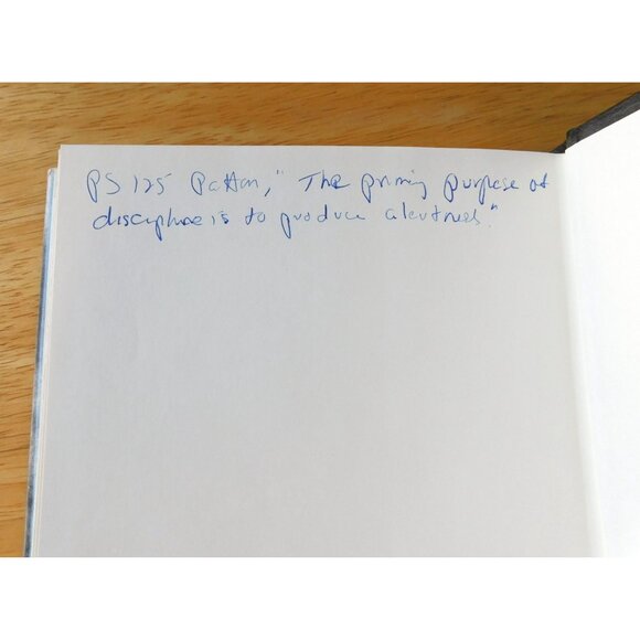 Patton A Study In Command By H. Essame 1974 Hardcover Jacket Book Club Edition - Picture 8 of 11